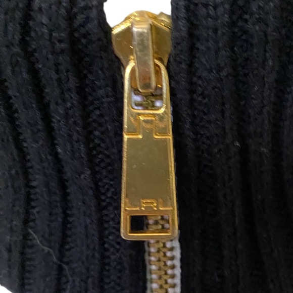 Authentic Lauren Ralph Lauren Black Label Knitted Full Zip Cardigan Sweater - Picture 7 of 10